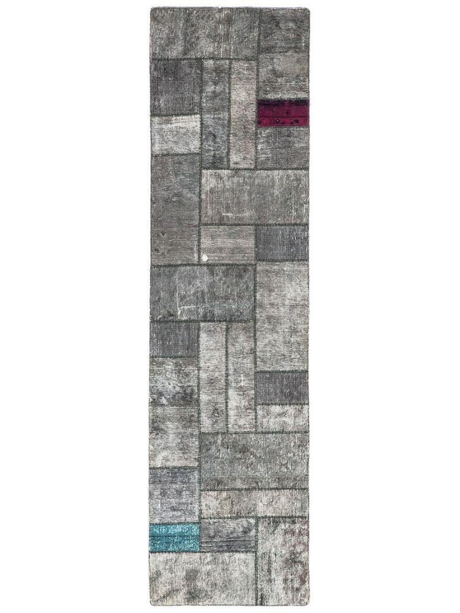 PATCHWORK PERSIA CAMINO GREY 80x298