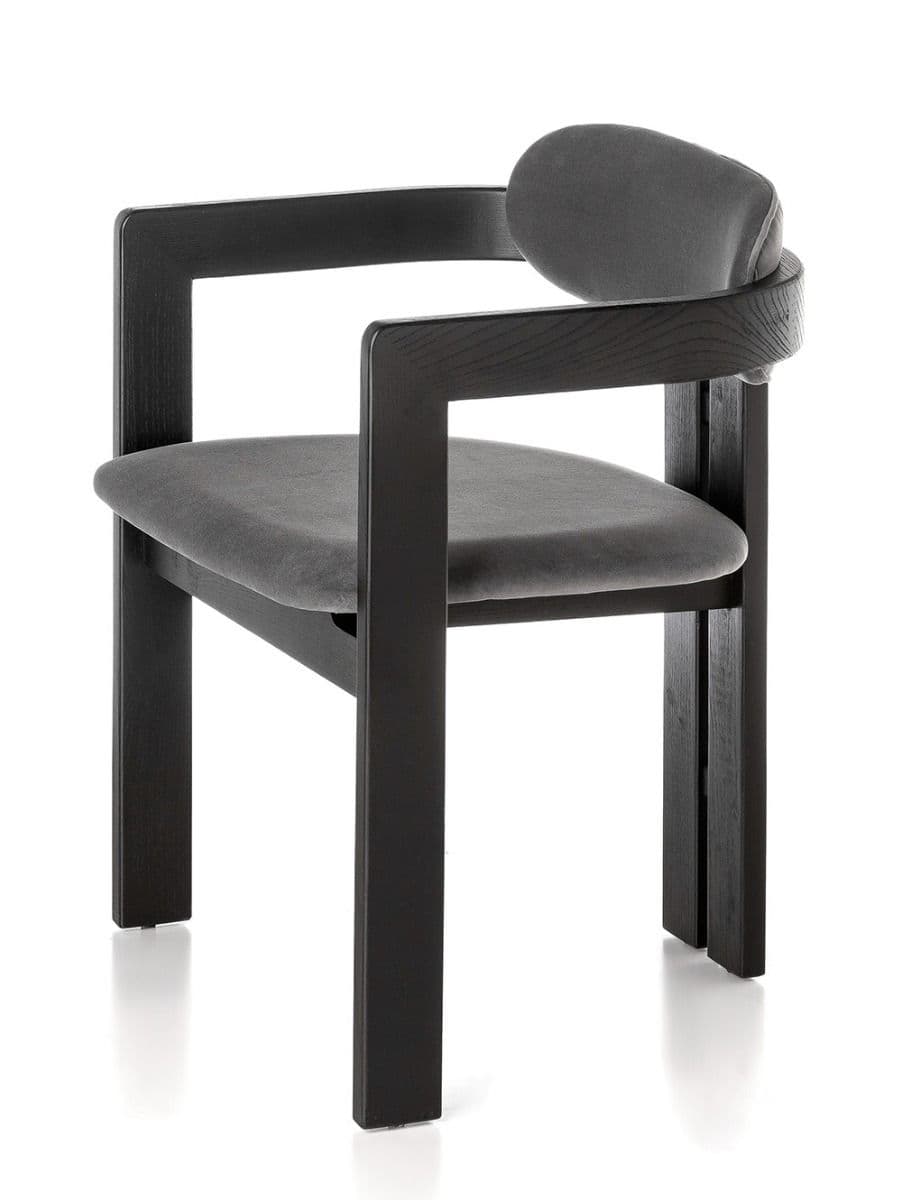 SILLA VITTO PANA DARK GREY