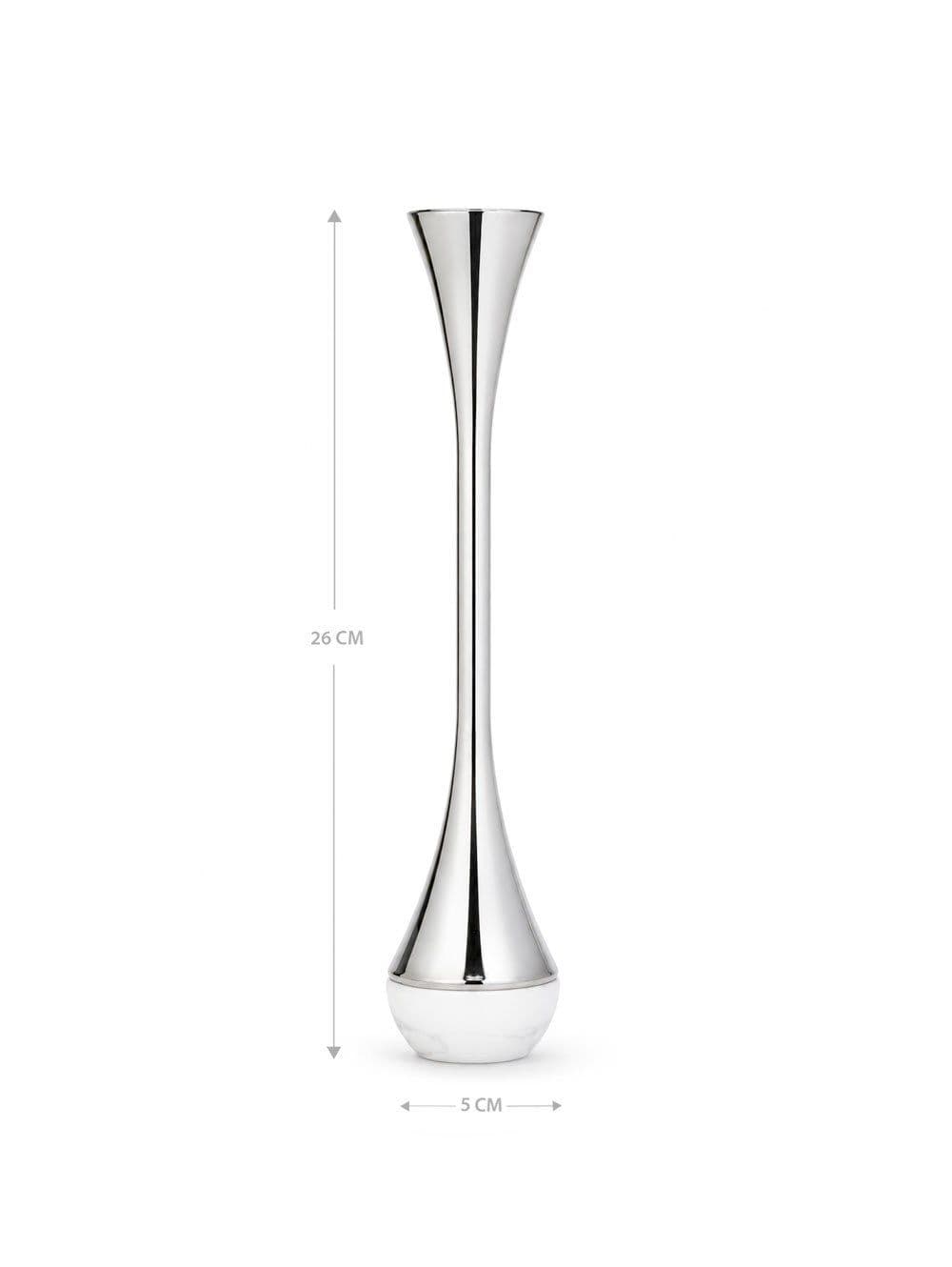 CANDELABRO CHANNE SILVER TALL