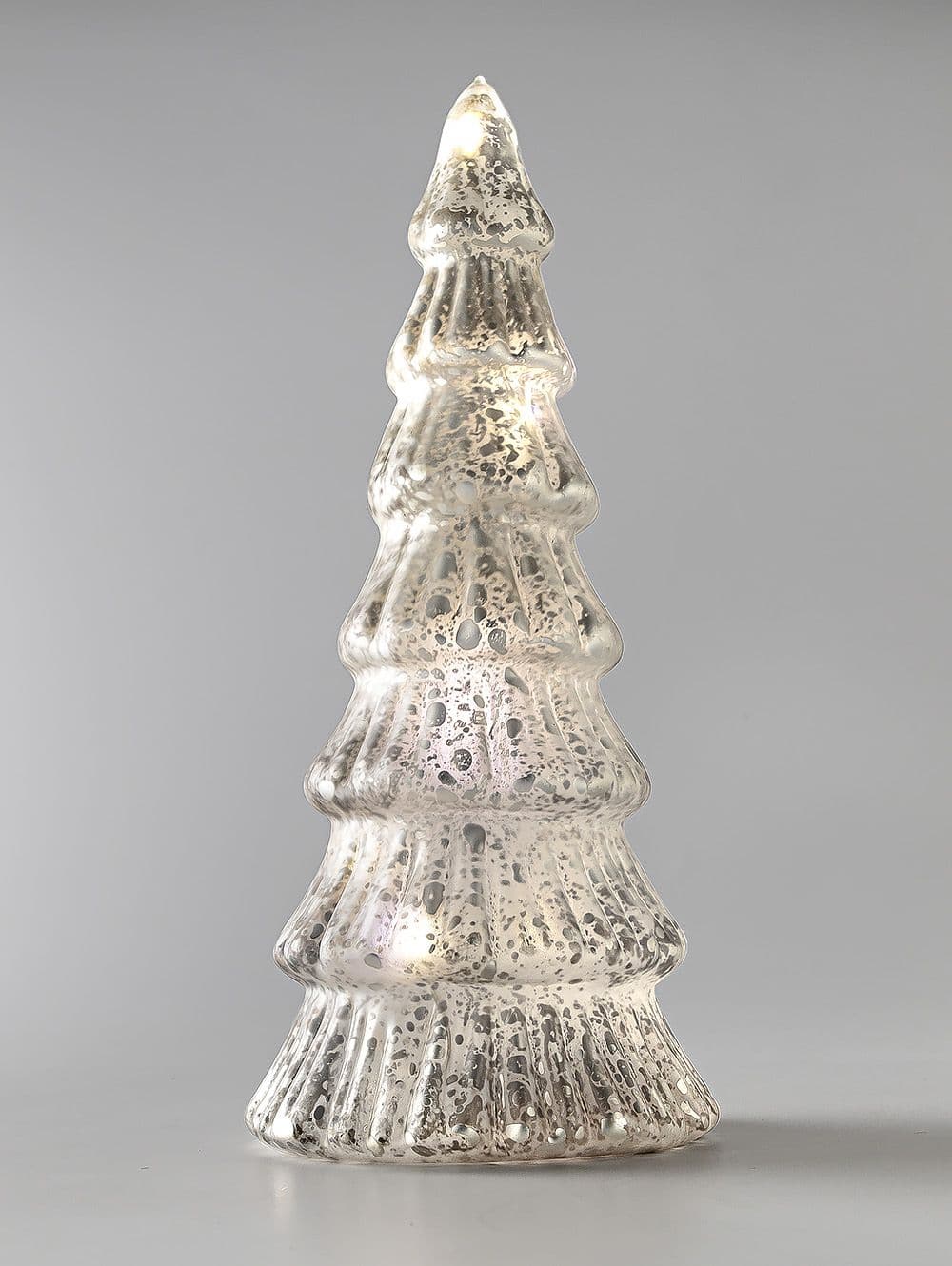 ARBOL DE VIDRIO CON LUZ SPARKLE 9X21CM