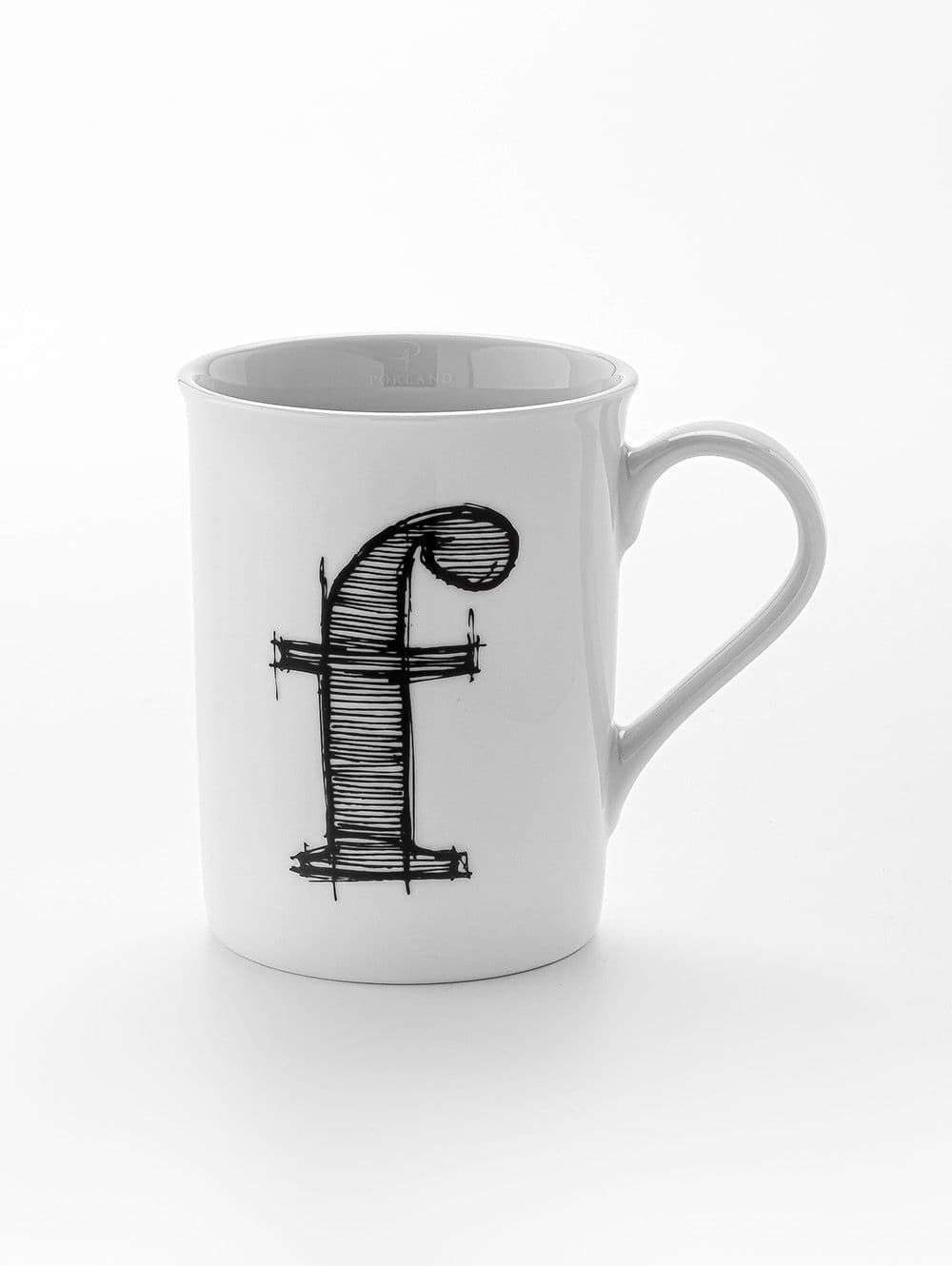 TAZA LETTER F 285CC