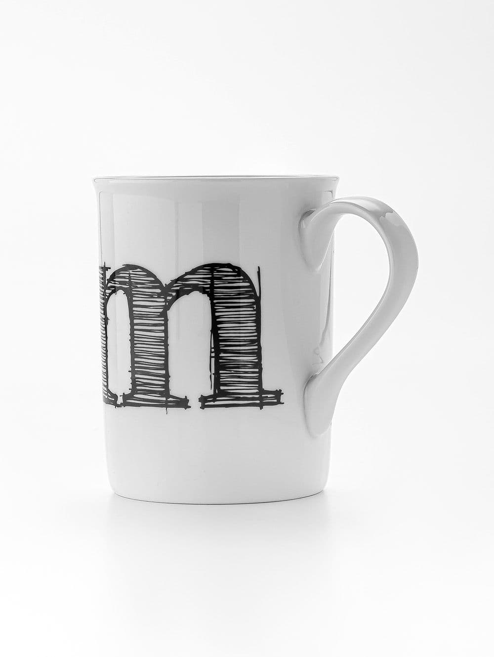 TAZA LETTER M 285CC