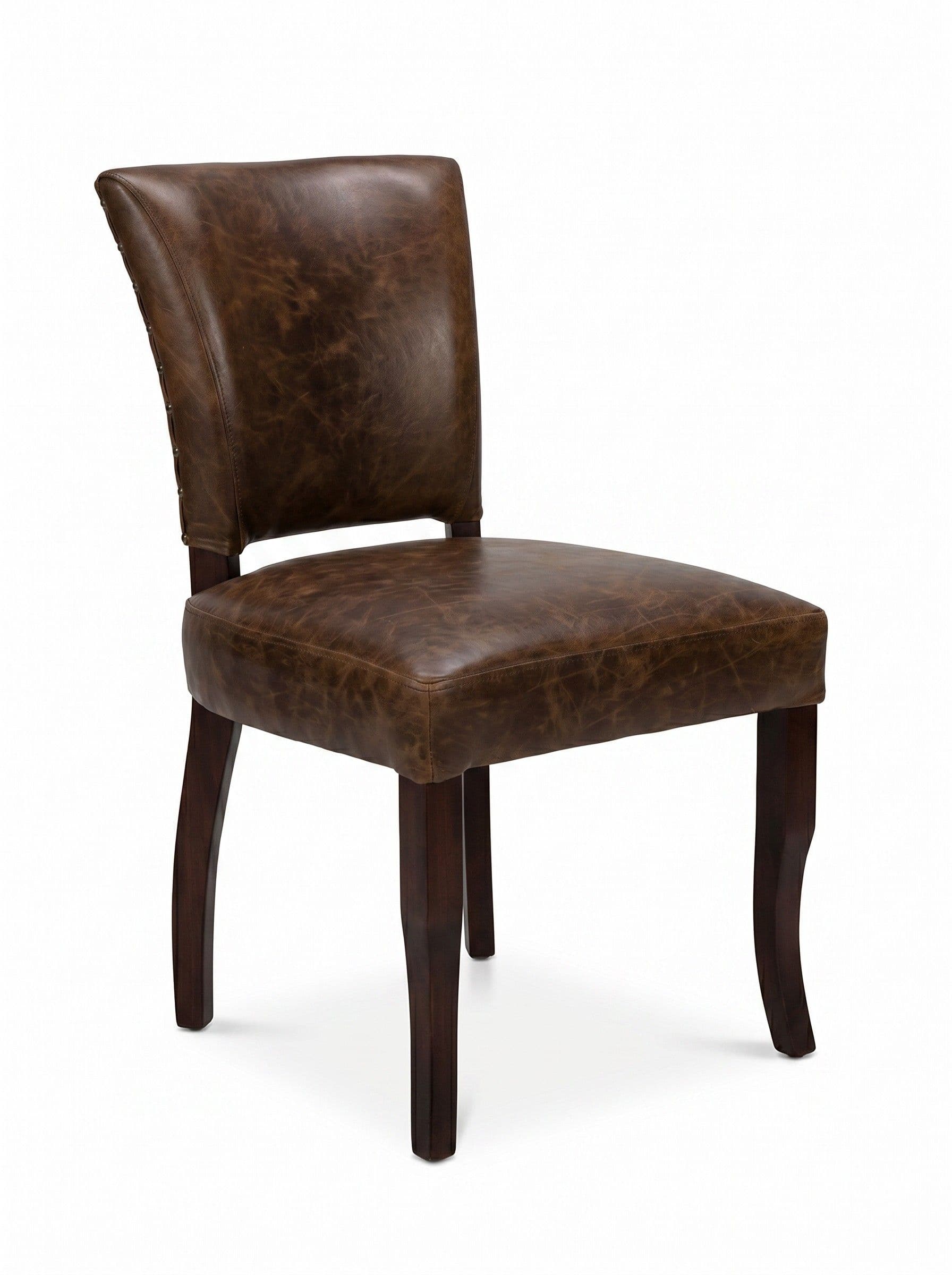 SILLA TORINO CUERO HABANO