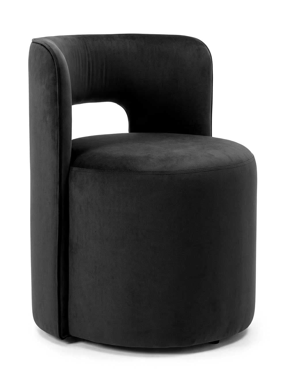 SILLA GIRATORIA CASTEL BLACK