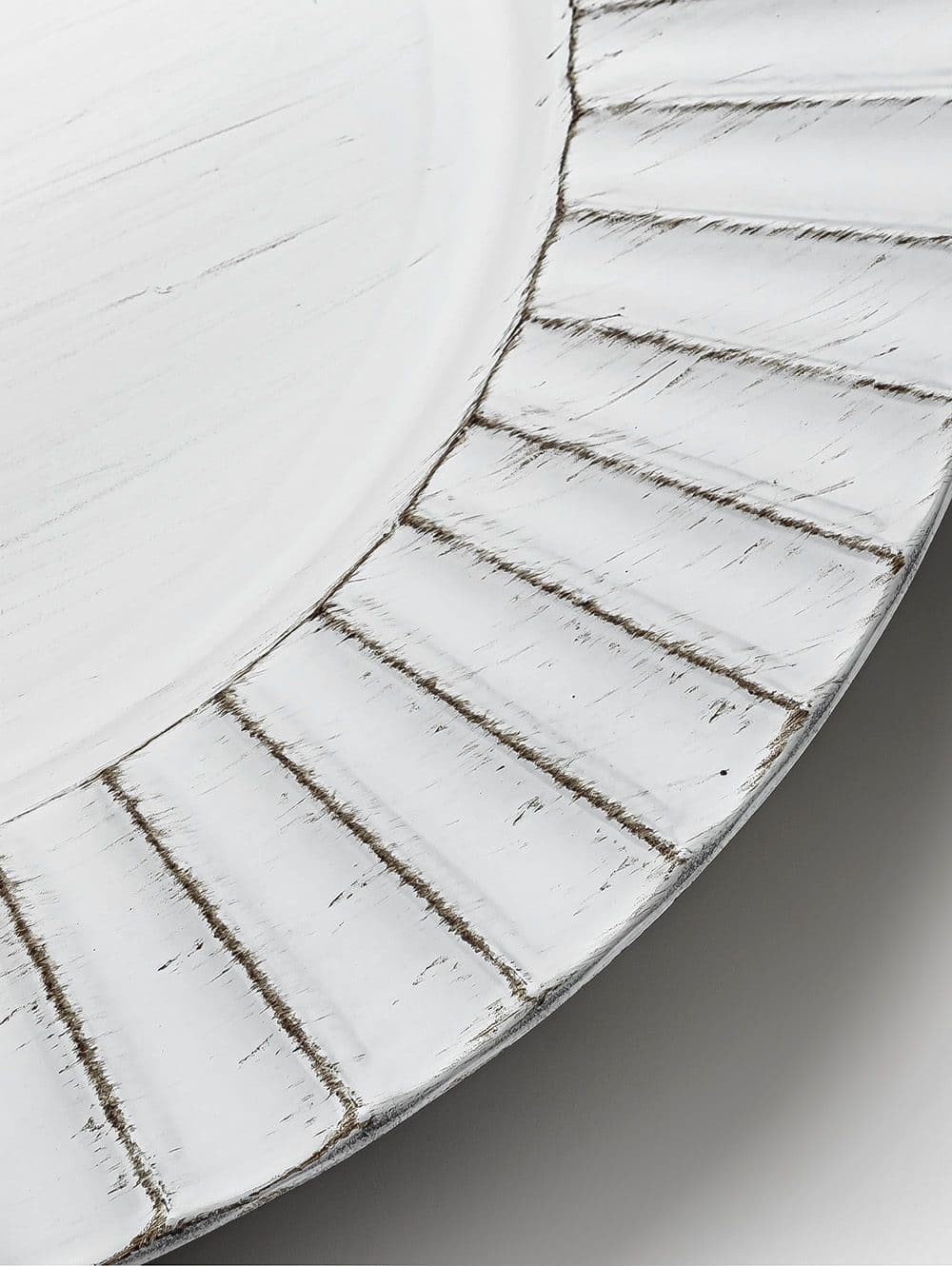 PLATO DE SITIO RUFFLED WHITE
