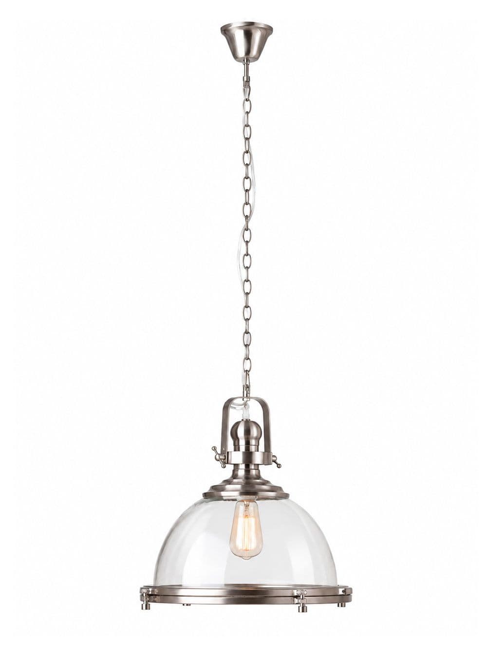 LAMPARA COLGANTE CLEMSON CROMO 45X52 D=45