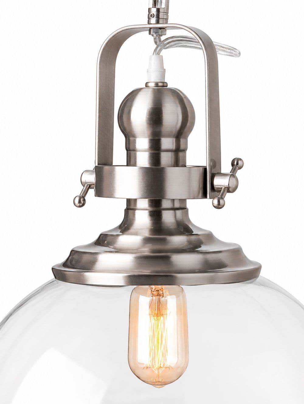 LAMPARA COLGANTE CLEMSON CROMO 45X52 D=45