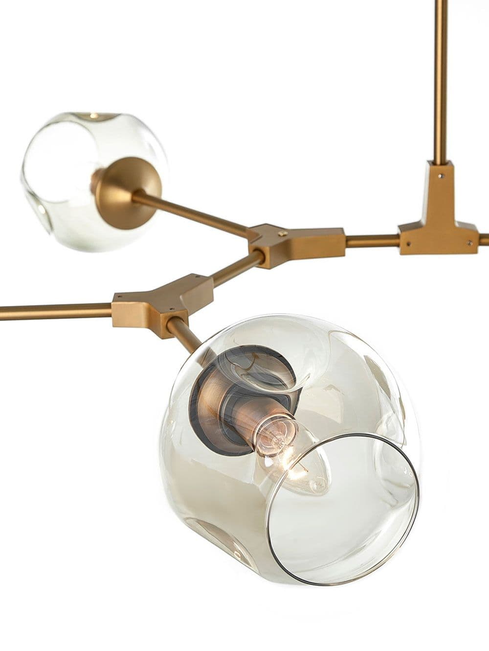 LAMPARA COLGANTE MOBILE AMBAR BRONCE 5L 120XH50