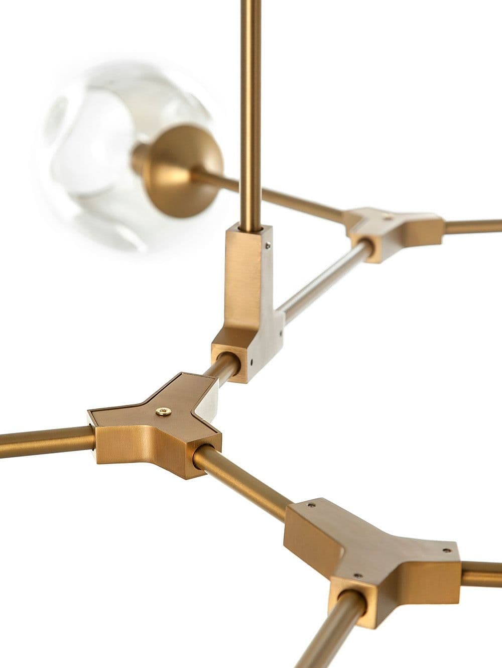 LAMPARA COLGANTE MOBILE AMBAR BRONCE 5L 120XH50