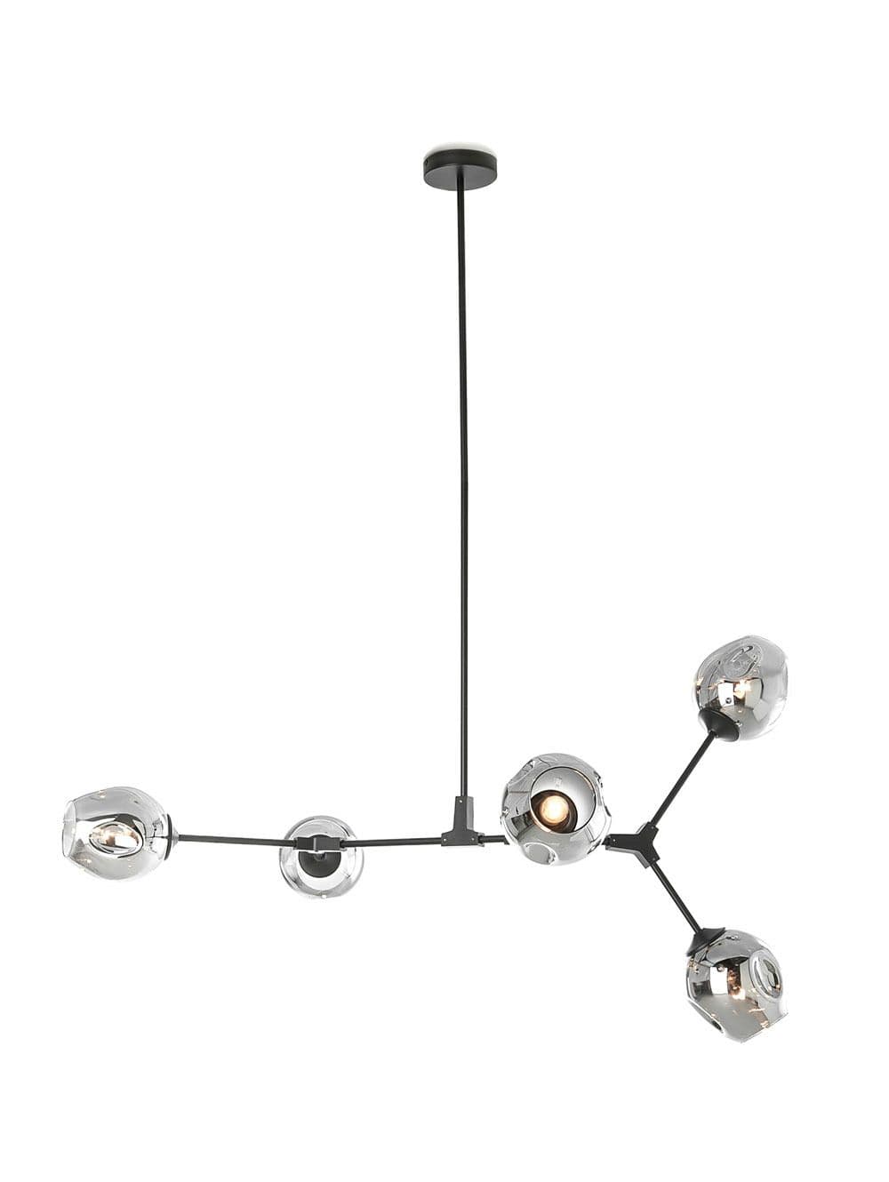 LAMPARA COLGANTE MOBILE GRIS NEGRO 5L 120XH50