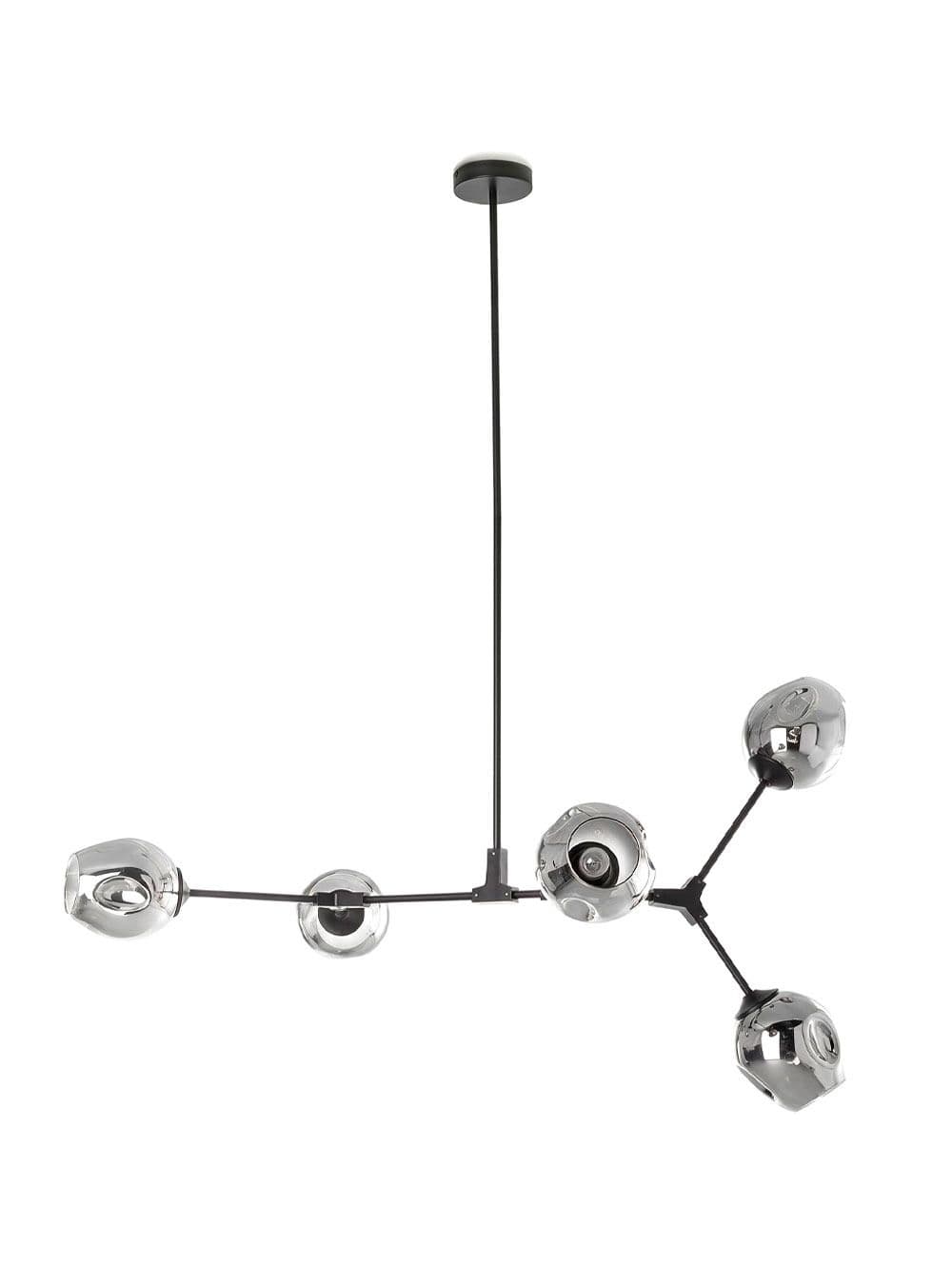 LAMPARA COLGANTE MOBILE GRIS NEGRO 5L 120XH50