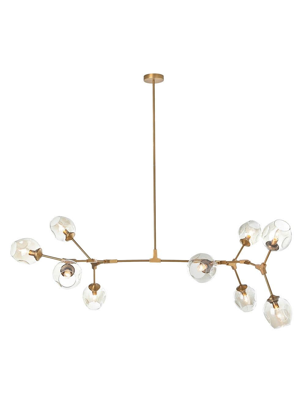LAMPARA COLGANTE MOBILE AMBAR BRONCE 9L 200XH50