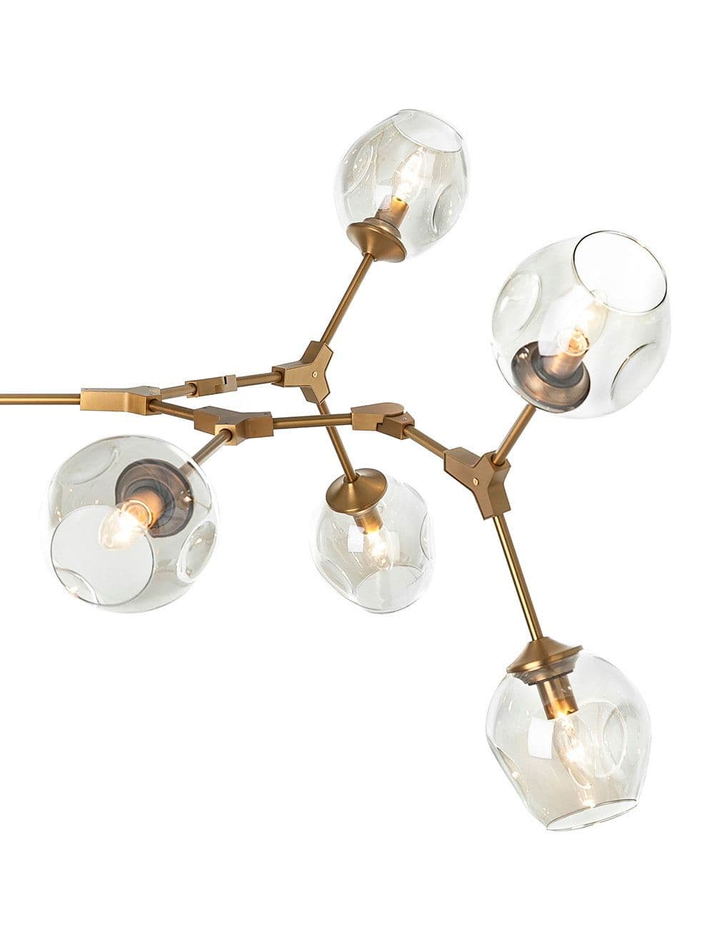 LAMPARA COLGANTE MOBILE AMBAR BRONCE 9L 200XH50