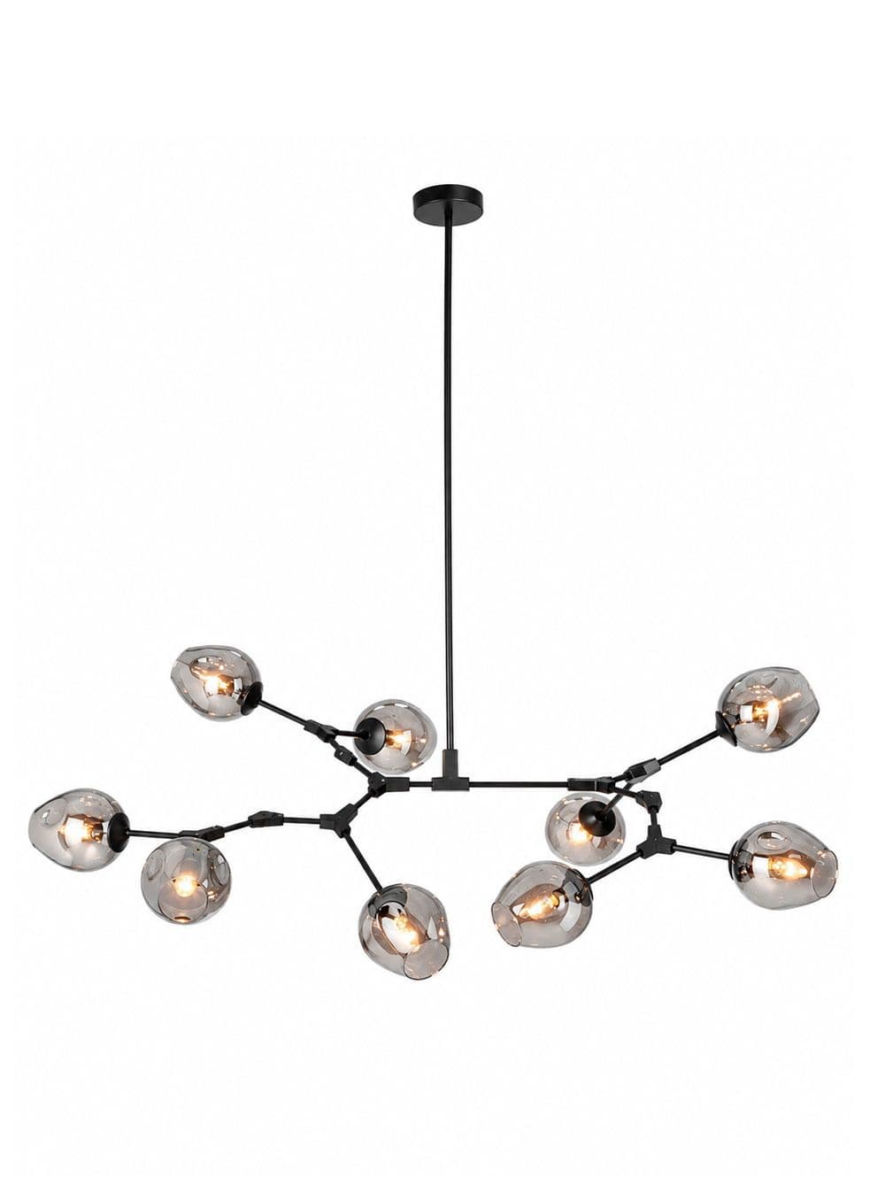 LAMPARA COLGANTE MOBILE GRIS NEGRO 9L 200XH50.