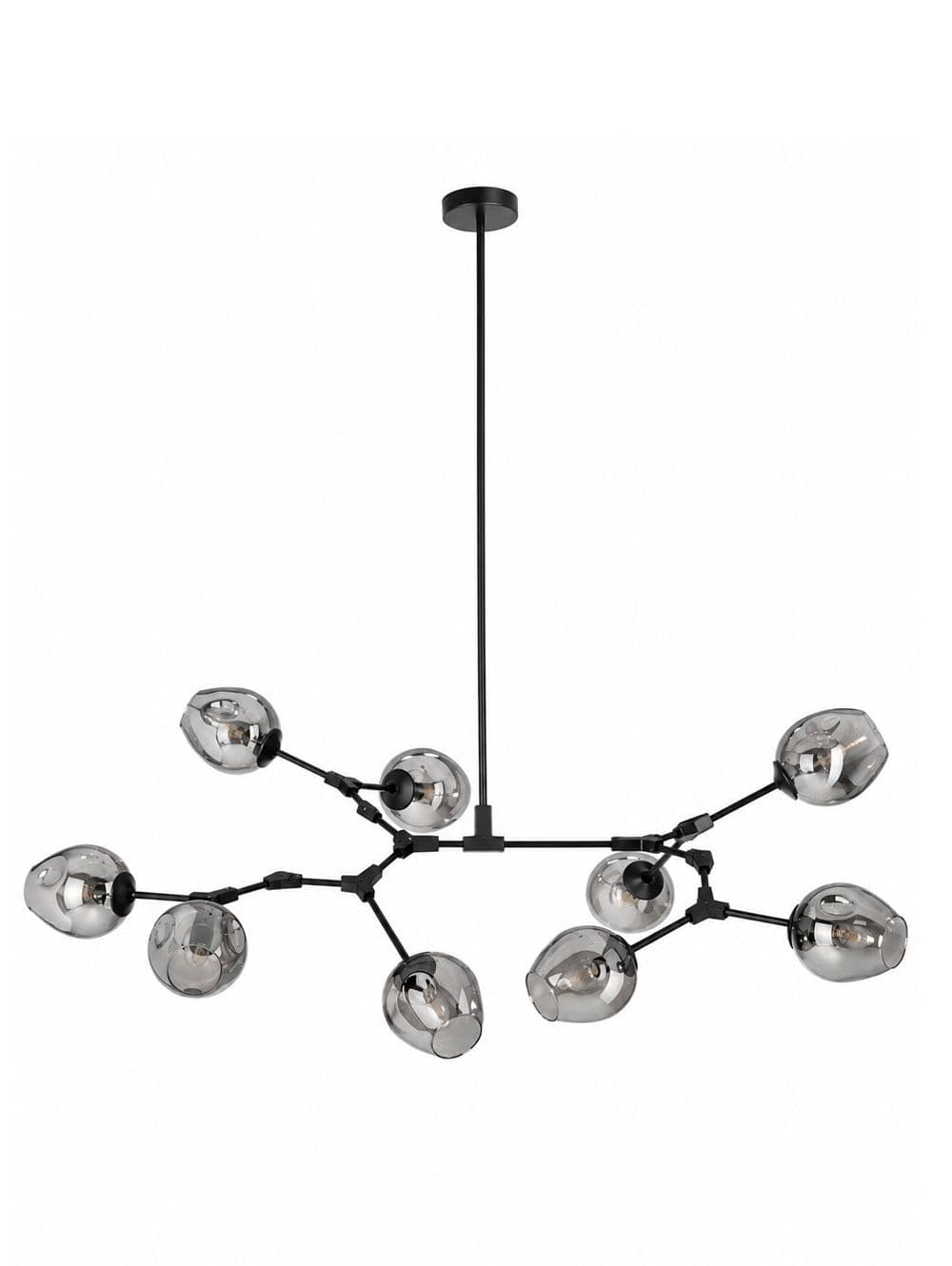LAMPARA COLGANTE MOBILE GRIS NEGRO 9L 200XH50.
