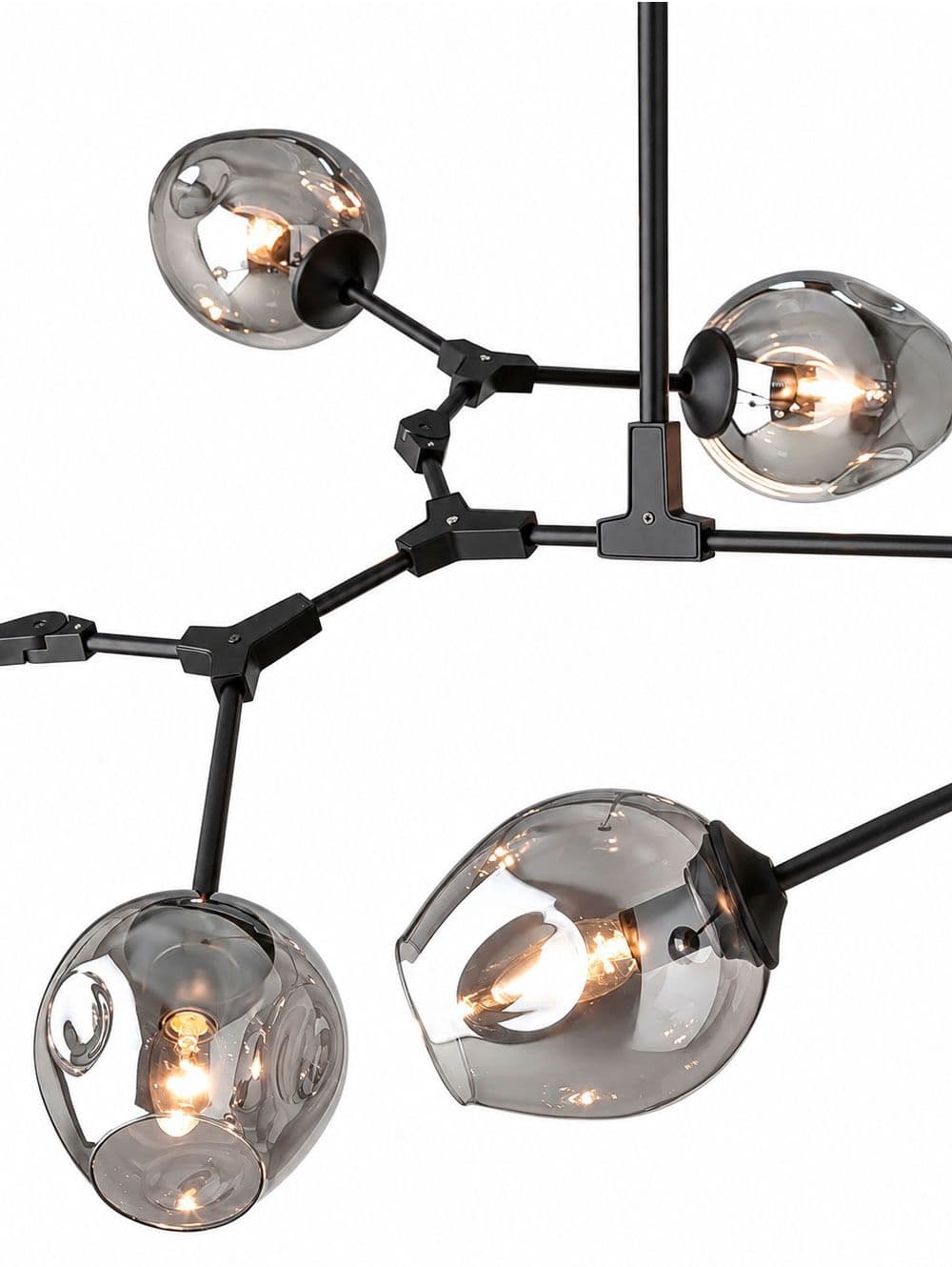 LAMPARA COLGANTE MOBILE GRIS NEGRO 9L 200XH50.