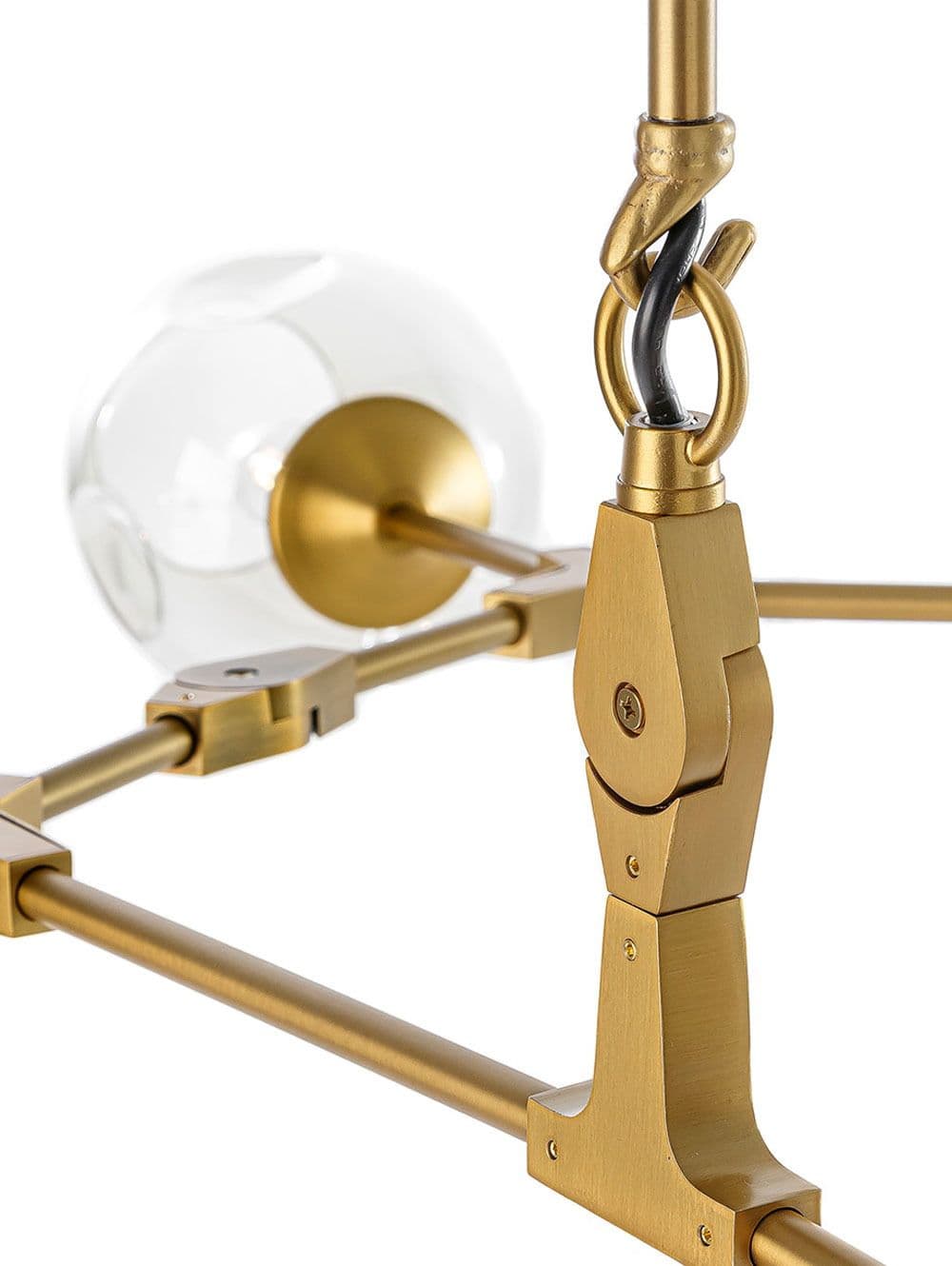 LAMPARA COLGANTE MOBILE AMBAR BRONCE 7L 175XH50
