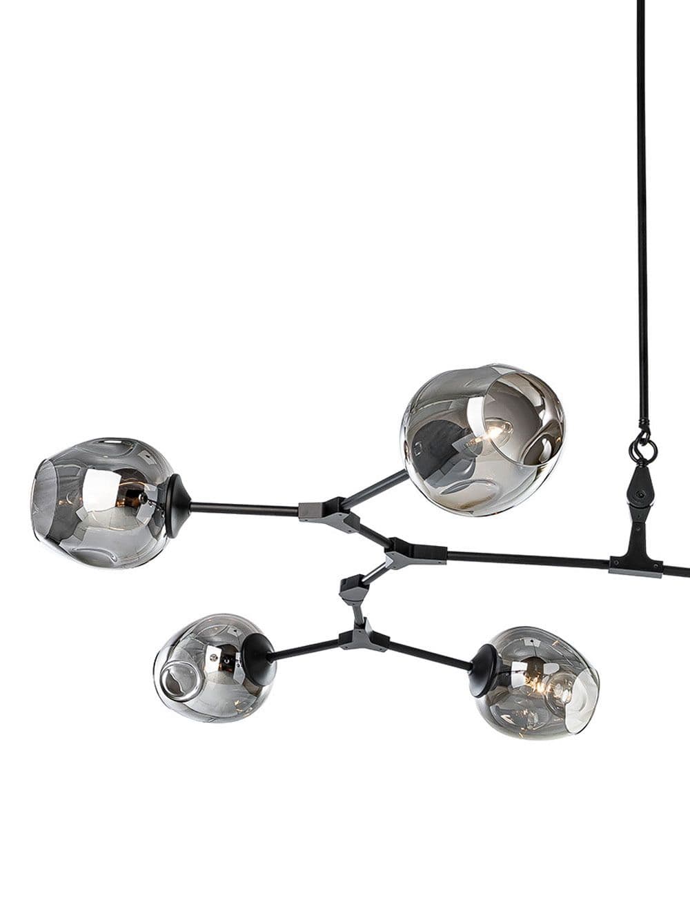 LAMPARA COLGANTE MOBILE GRIS NEGRO 7L 175XH50