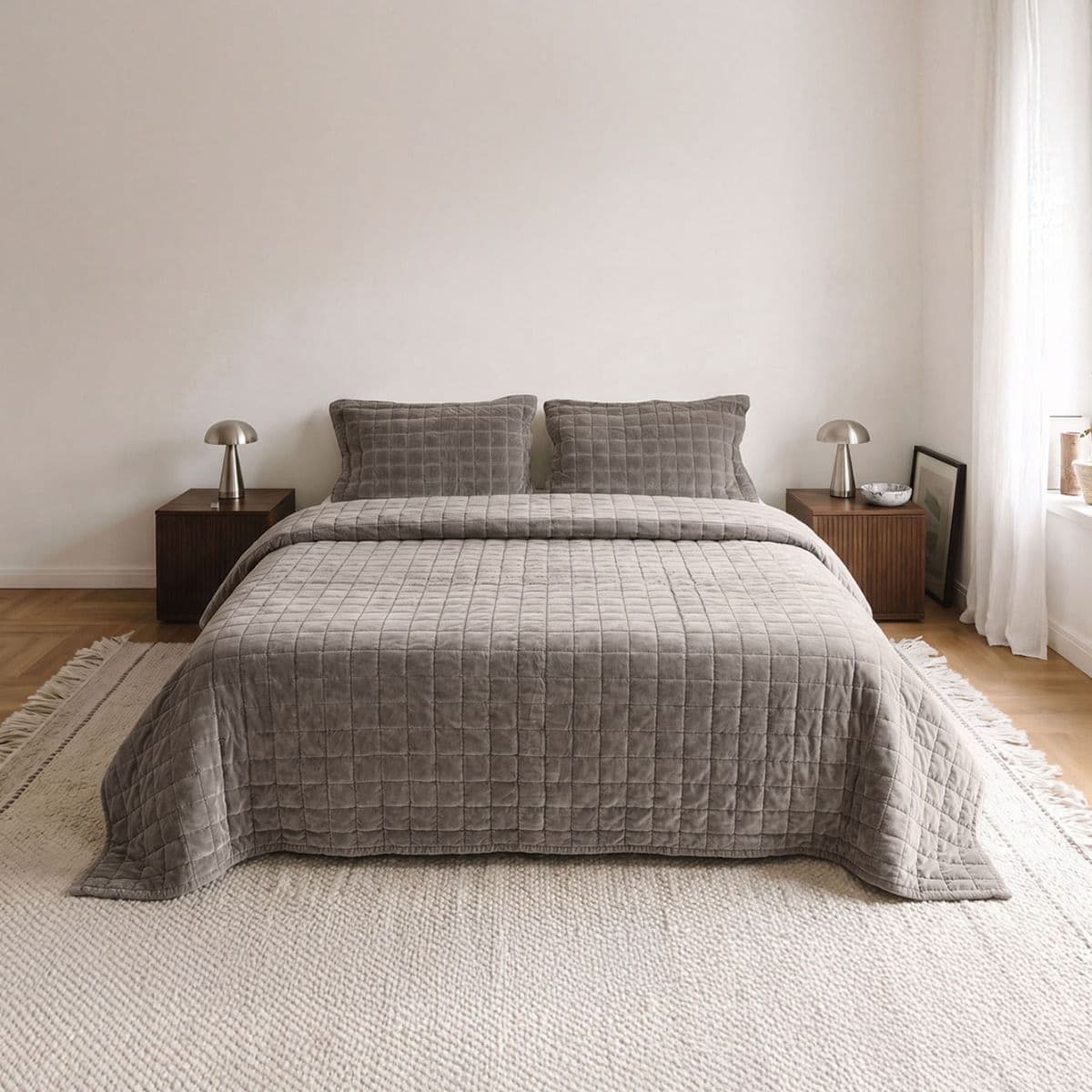 ACOLCHADO MADISON QUEEN DARK GREY