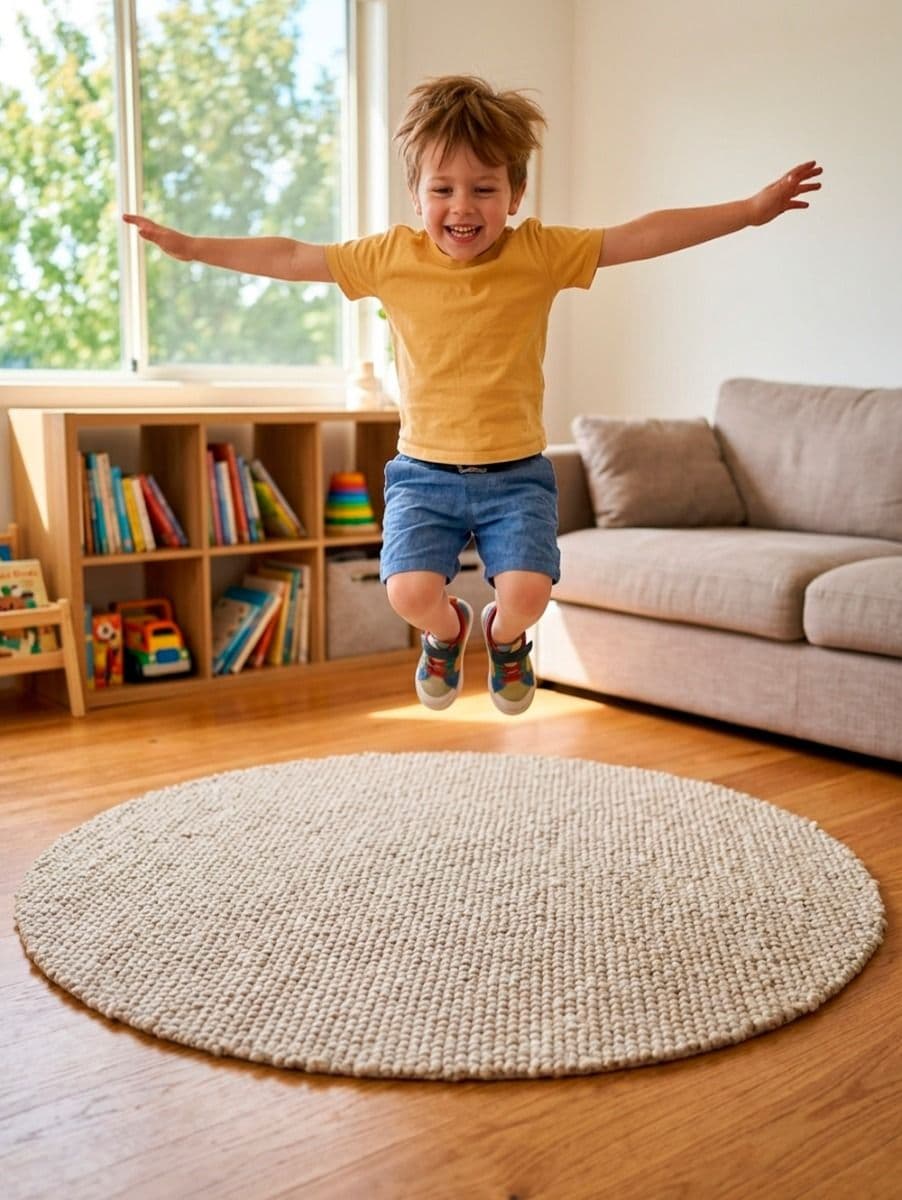 BIG BOUCLE IVORY&CHOCO 150DIAM