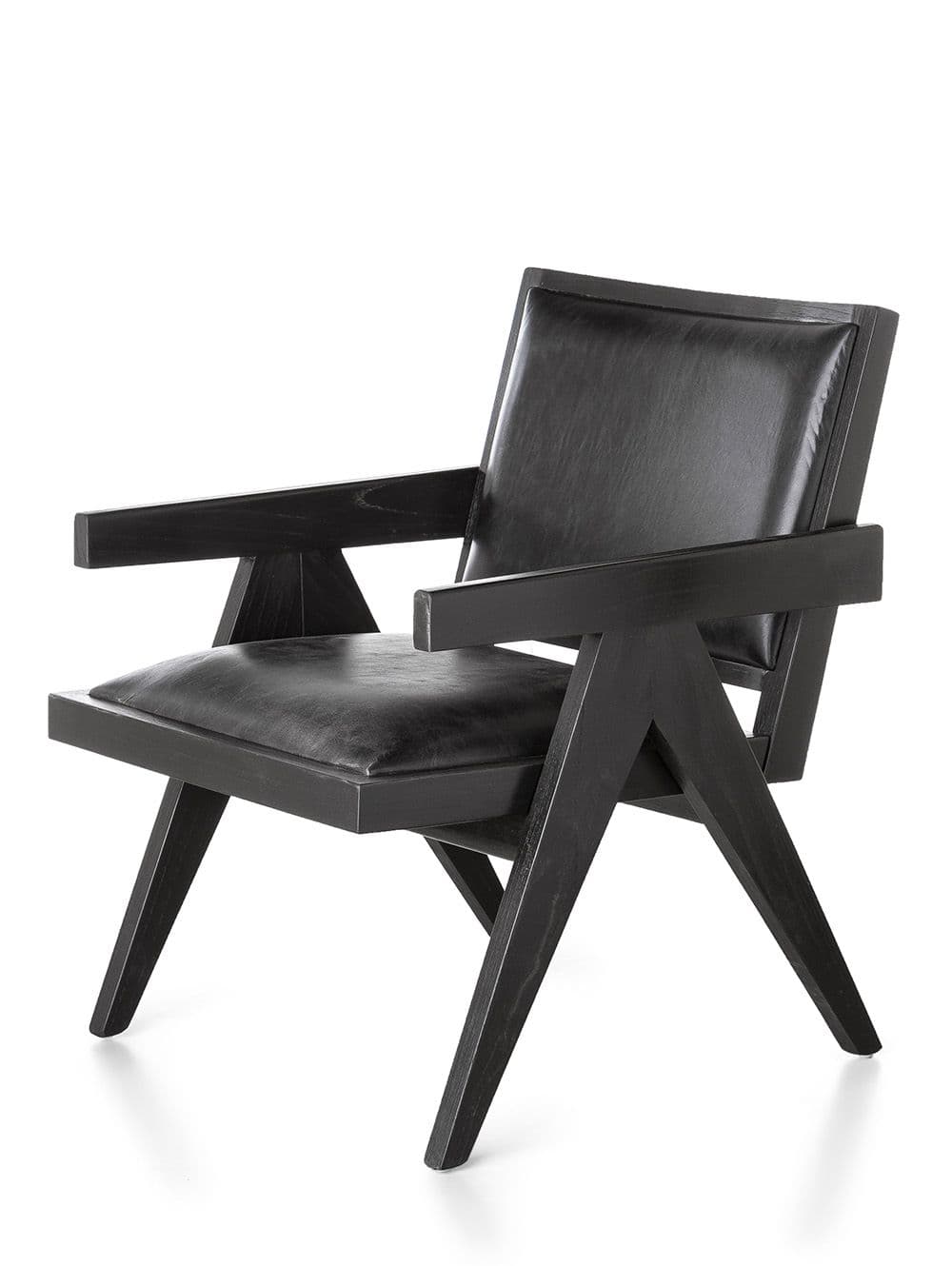 SILLON CAPITOL CUERO NEGRO
