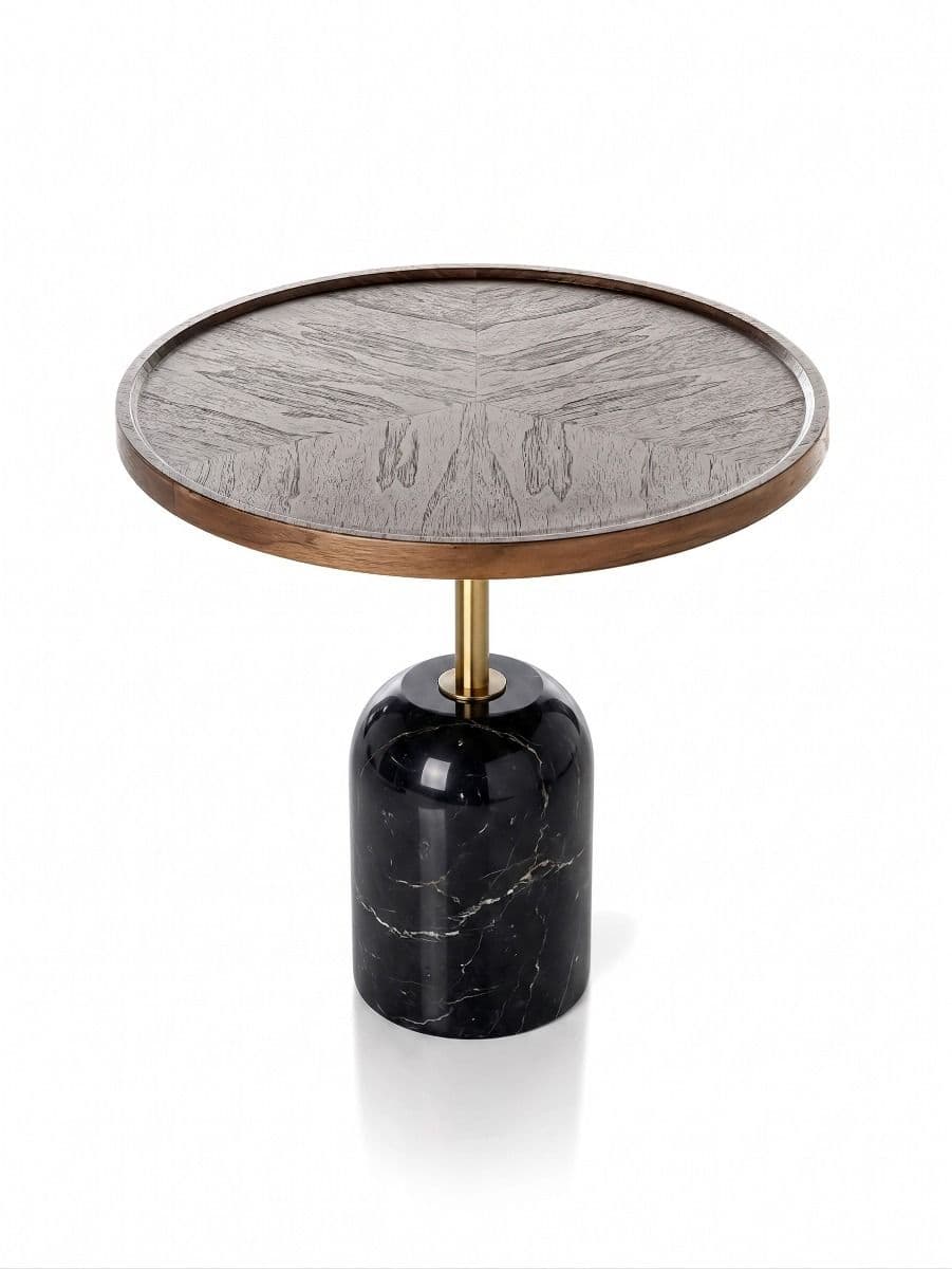 MESA LATERAL TESA ROUND BLACK