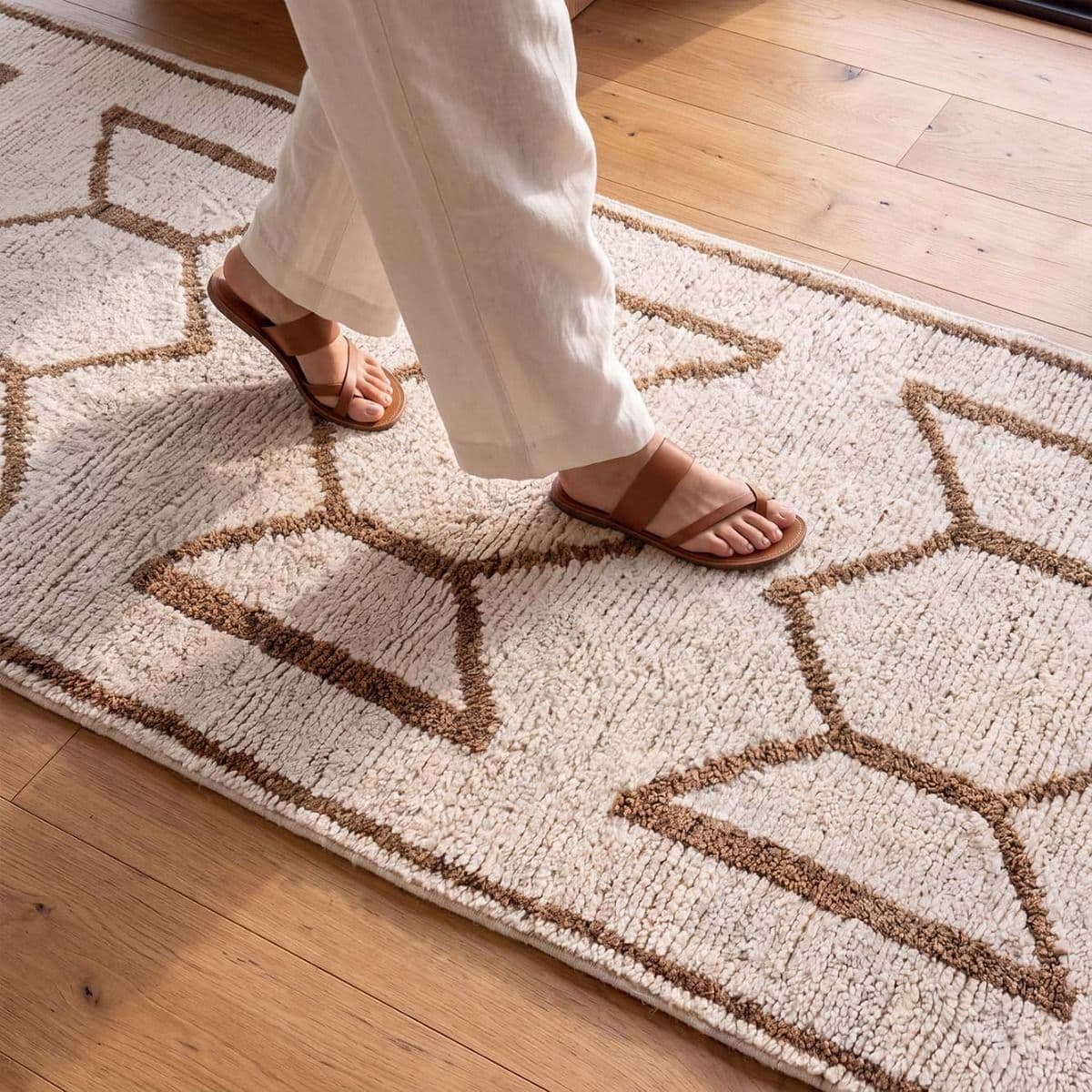 HERKI WASH RUNNER NATURAL 96X348