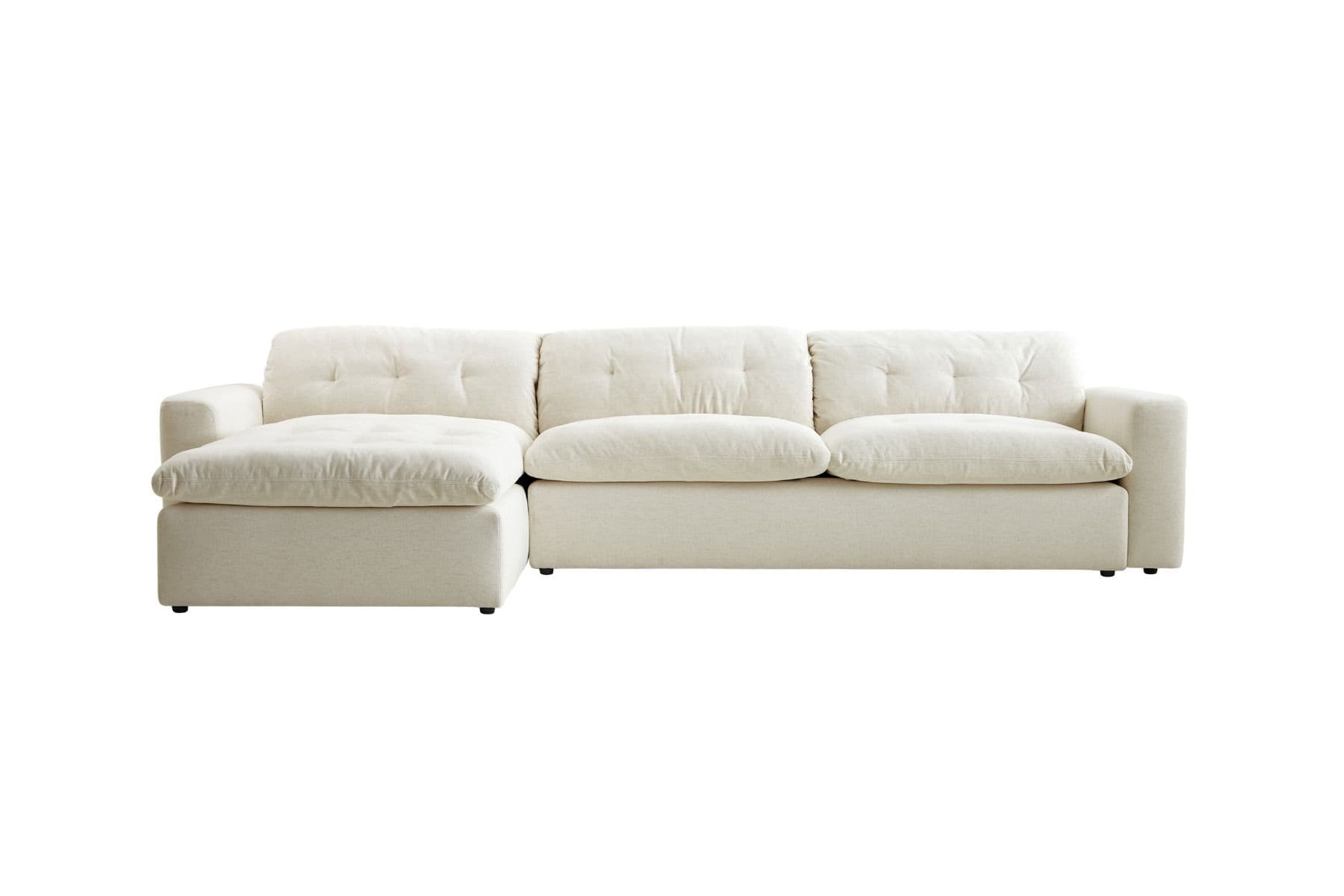 SOFA DE PLUMAS EN L NIO IZQ WHITE