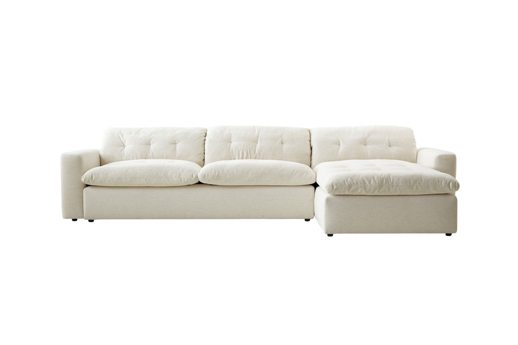 SOFA DE PLUMAS EN L NIO DER WHITE
