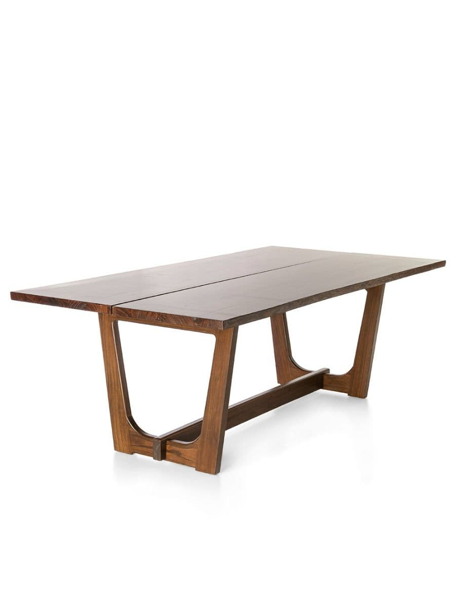 MESA DE COMEDOR OSLO NOGAL 120x260