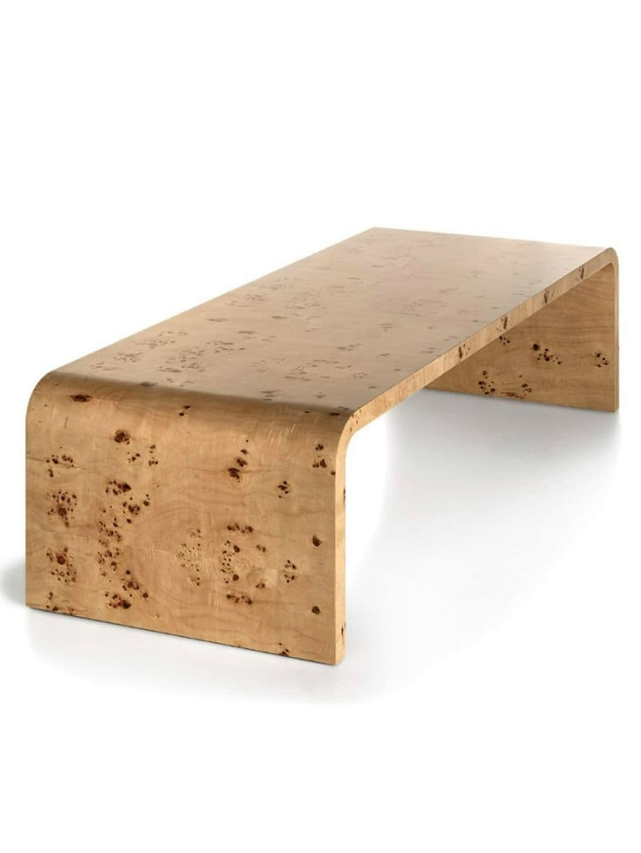 MESA BAJA BURL RUBIA 160X60X420