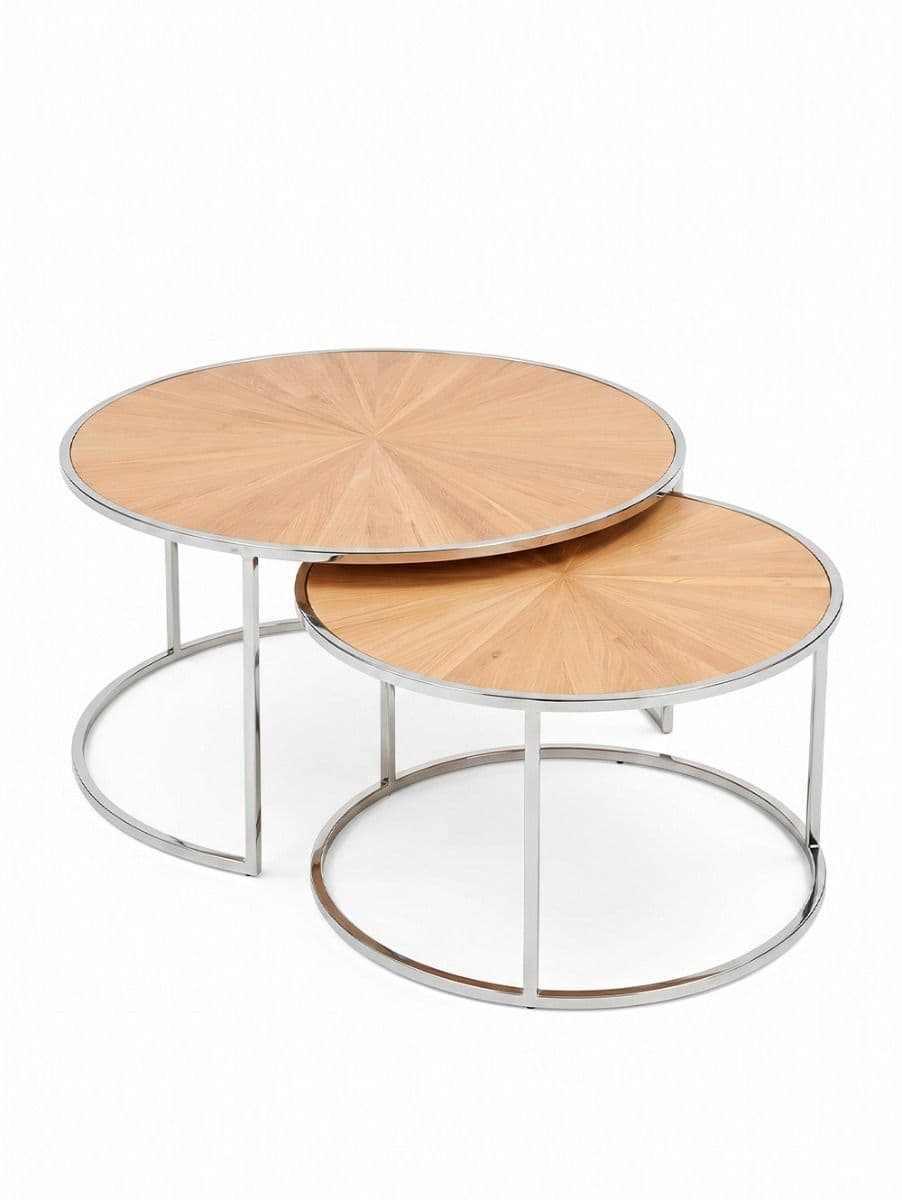 SET DE MESA BAJA GLEESON NATURAL 96X40 - 76X35