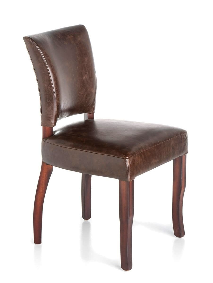 SILLA TORINO CUERO HABANO