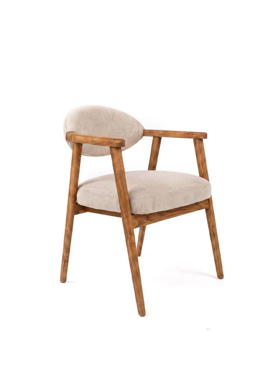 SILLA CON APOYABRAZO LOU NATURAL