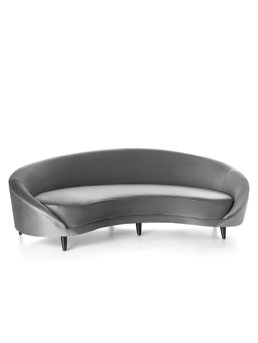 SOFA GLUSTIN VELVET DARK GREY 250X79