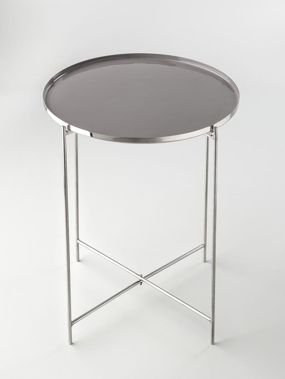 MESA AUXILIAR VALDA GREY & NIQUEL 42X50