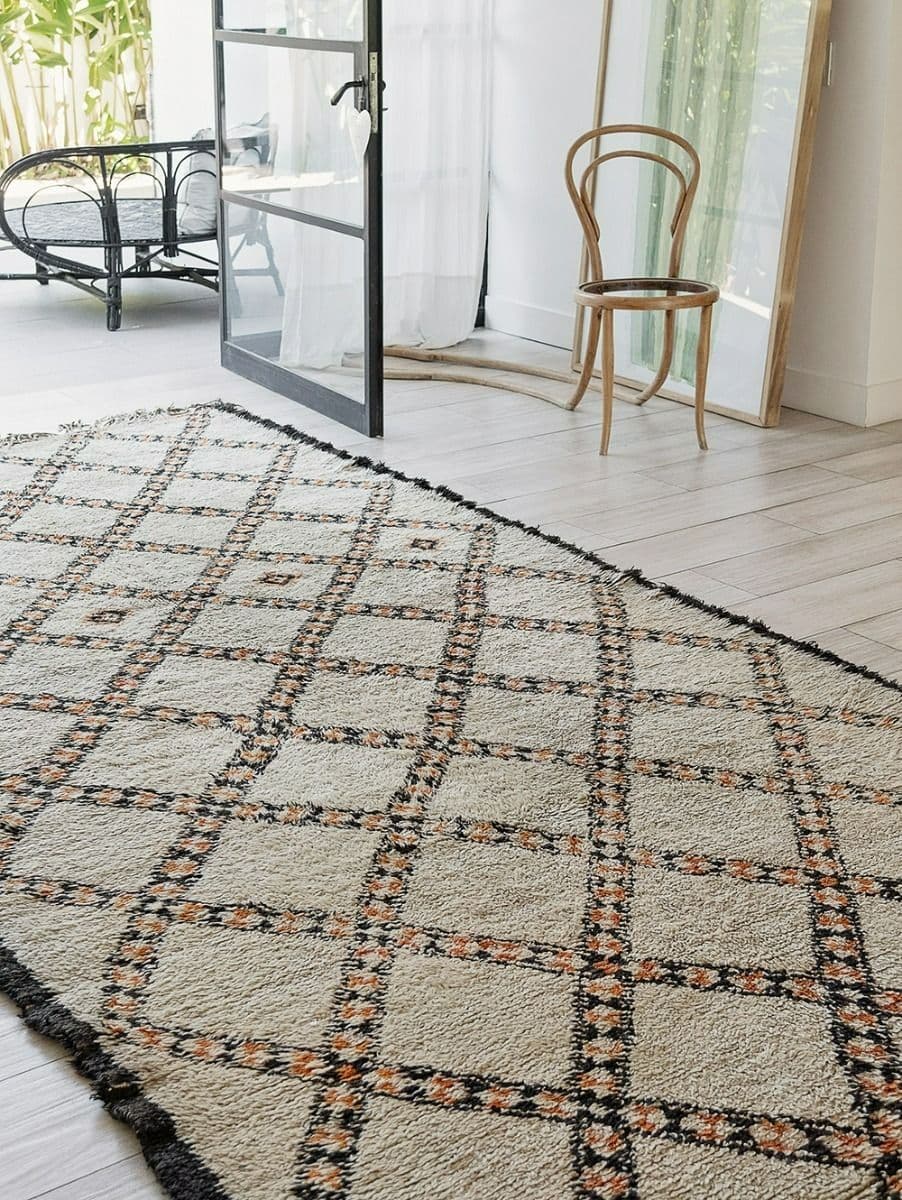 ALFOMBRA MANUAL TRIBAL MARRUECOS 180x395